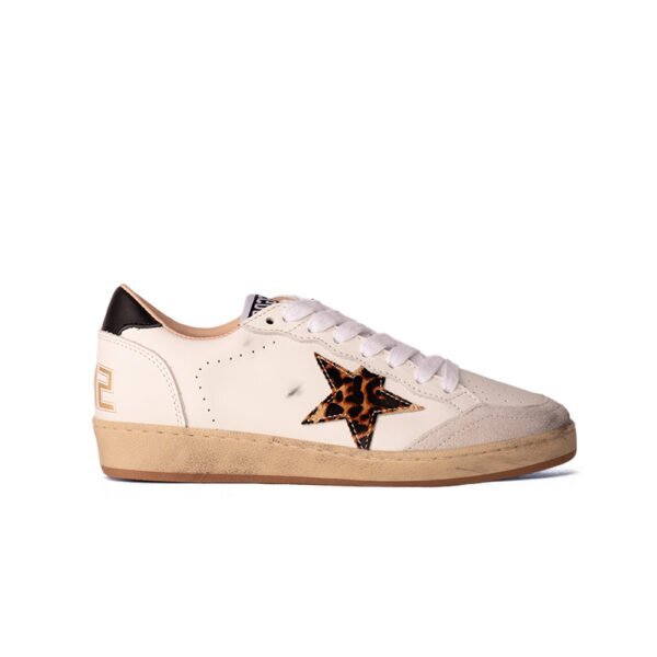 Golden Goose Ball Star White/Leopard star