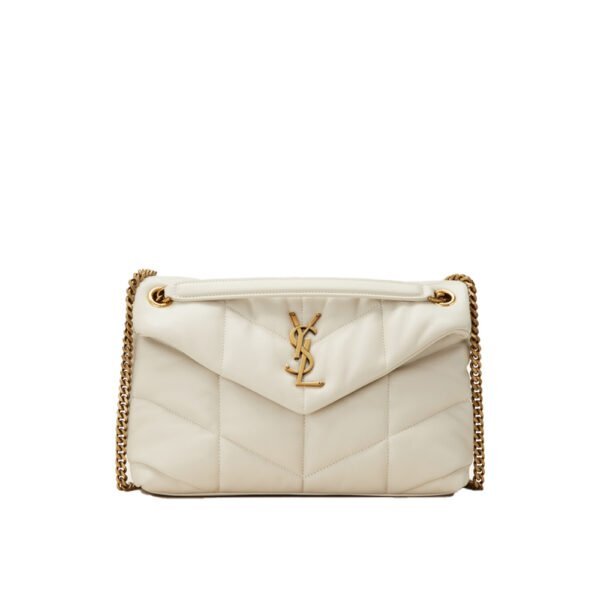 YSL Saint Laurent Puffer White