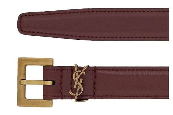 YSL remen Cassandre Brown 3cm