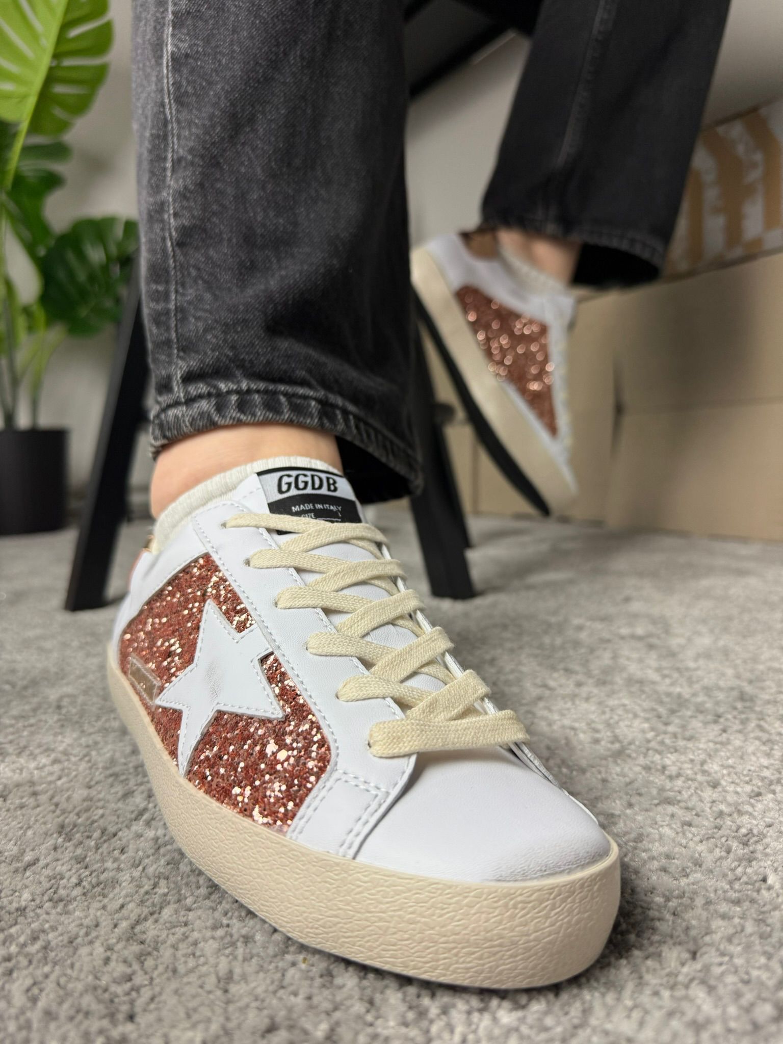 Golden Goose Super Star glitter white star - Slika 2