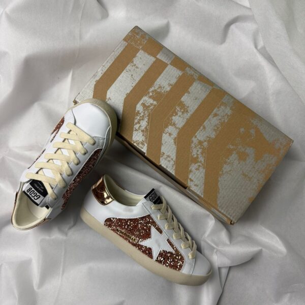 Golden Goose Super Star glitter white star