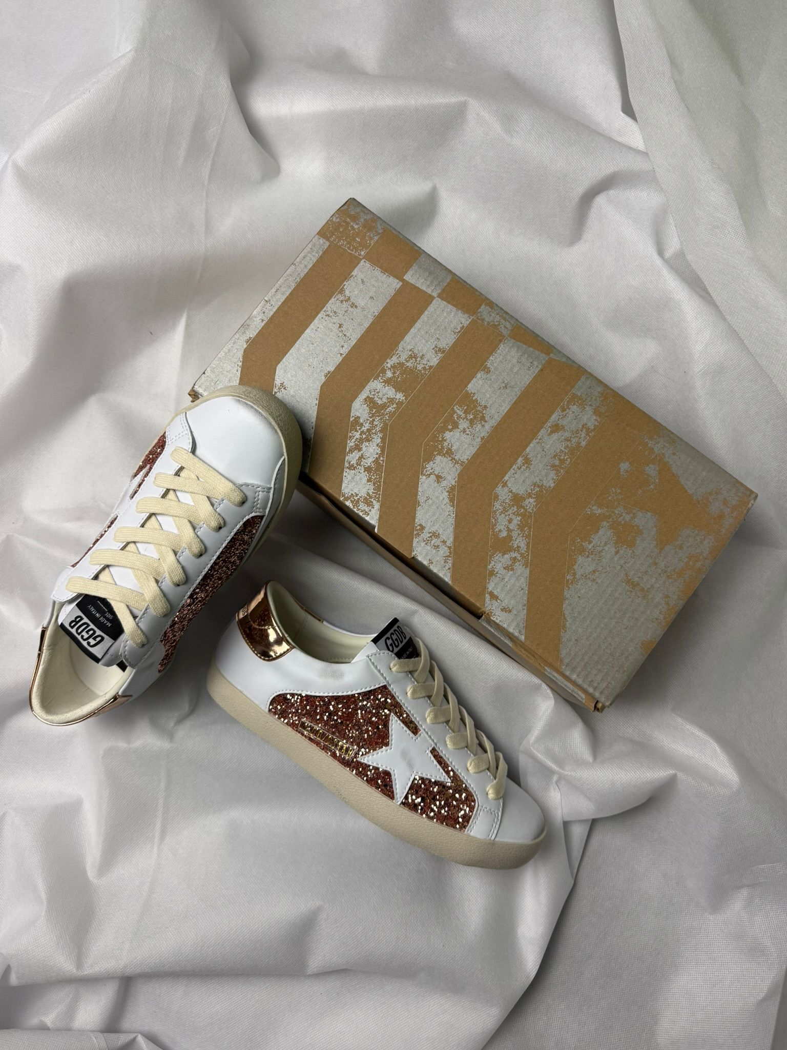 Golden Goose Super Star glitter white star - Slika 3