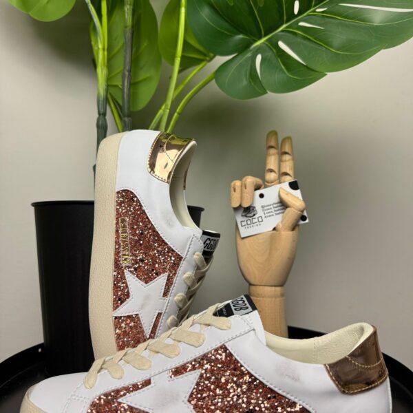 Golden Goose Super Star glitter white star