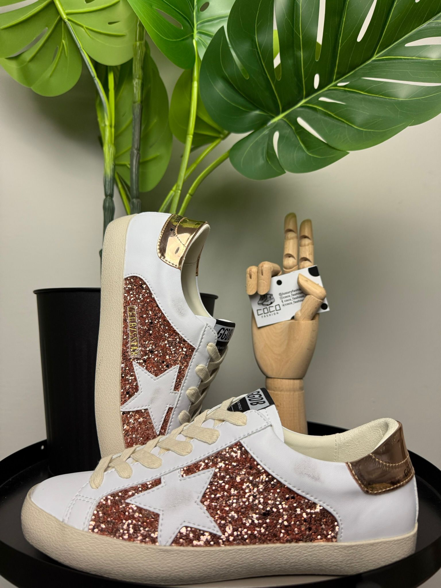 Golden Goose Super Star glitter white star - Slika 4