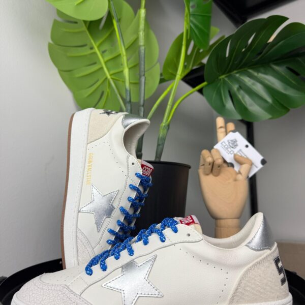 Golden Goose Ball Star White nappa / Silver Star