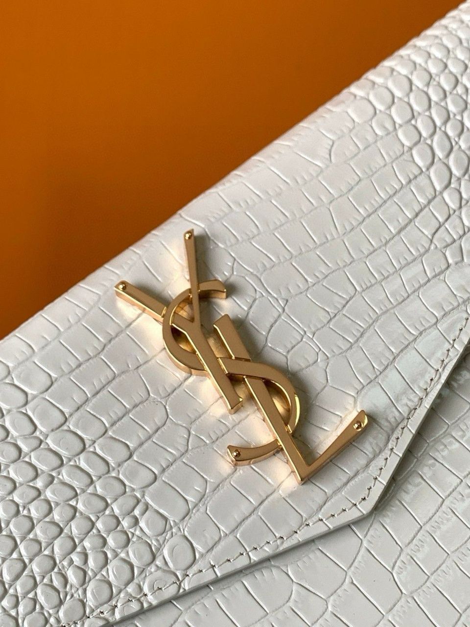 YSL Saint Laurent Uptown Croc bijela