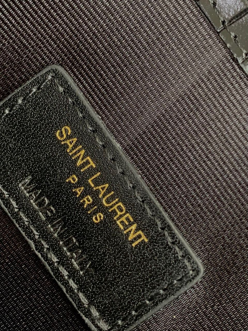 YSL Saint Laurent Uptown Croc crna