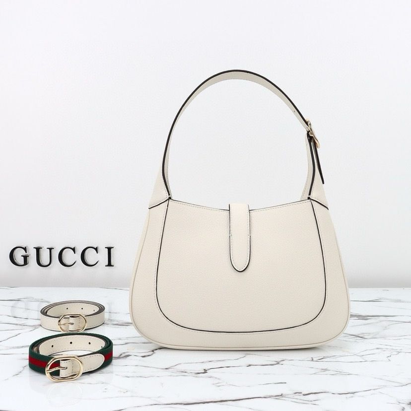 Torba Gucci Jackie 1961 bijela - Slika 3