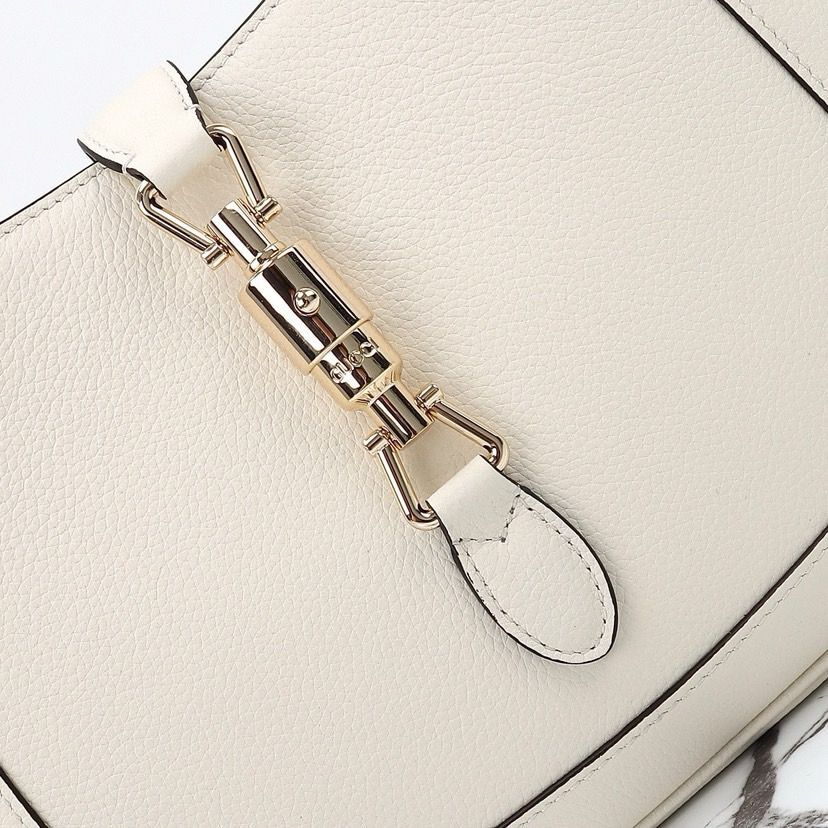 Torba Gucci Jackie 1961 bijela - Slika 7