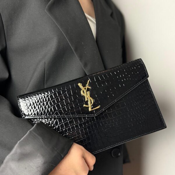 YSL Saint Laurent Uptown Croc crna