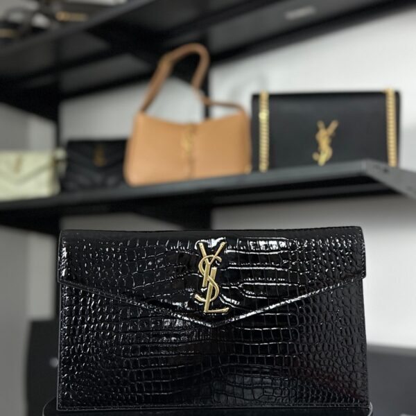YSL Saint Laurent Uptown Croc crna