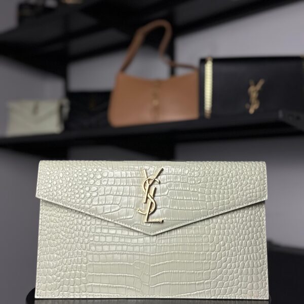 YSL Saint Laurent Uptown Croc bijela