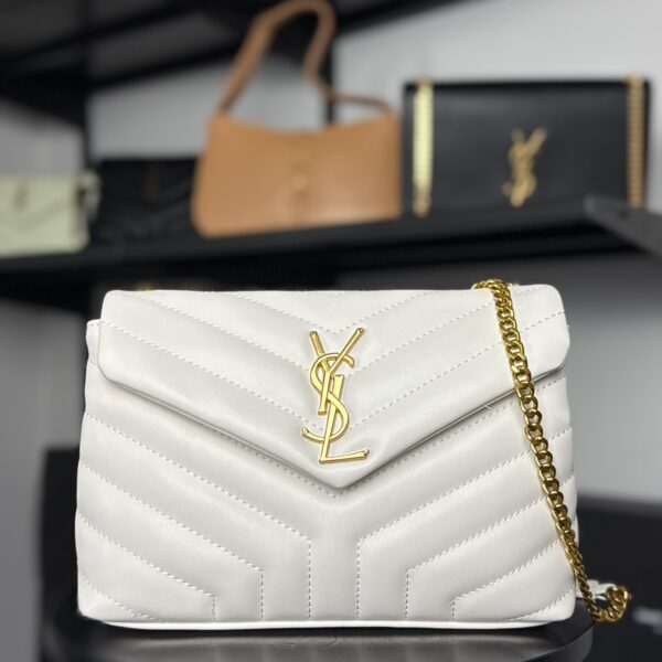 YSL Saint Laurent White Gold