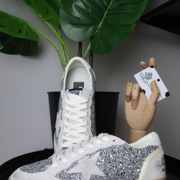 Golden Goose Ballstar glitter White star