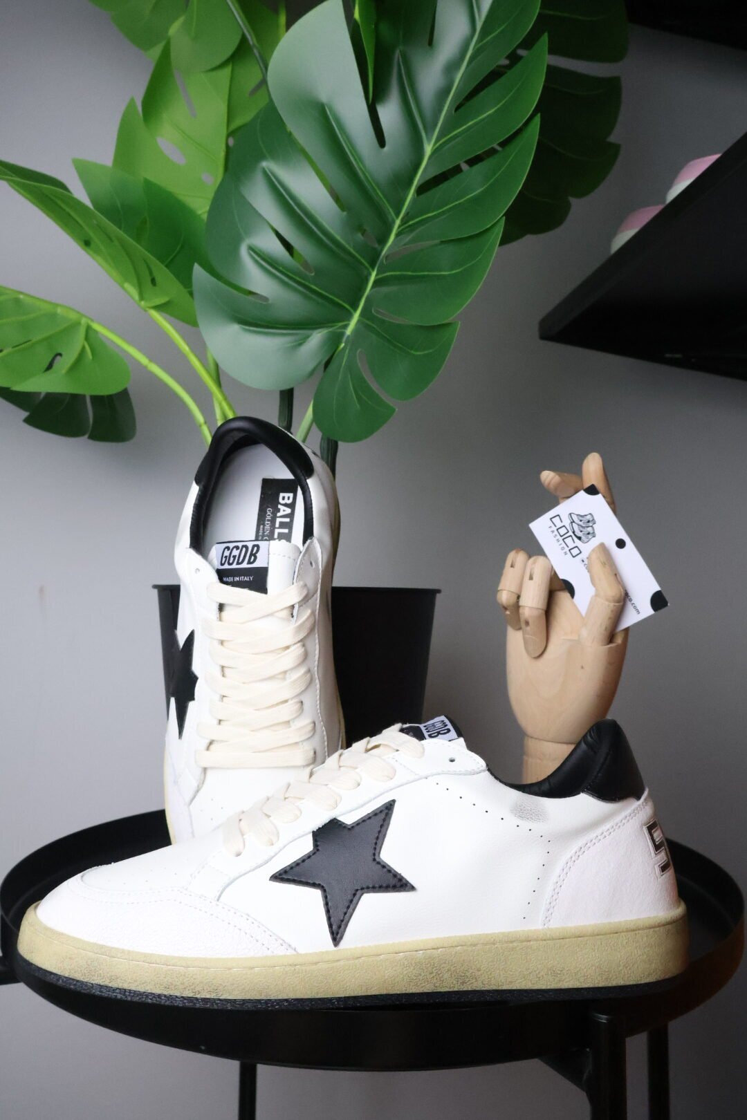 Golden Goose BALLSTAR White - Black Star - Slika 2