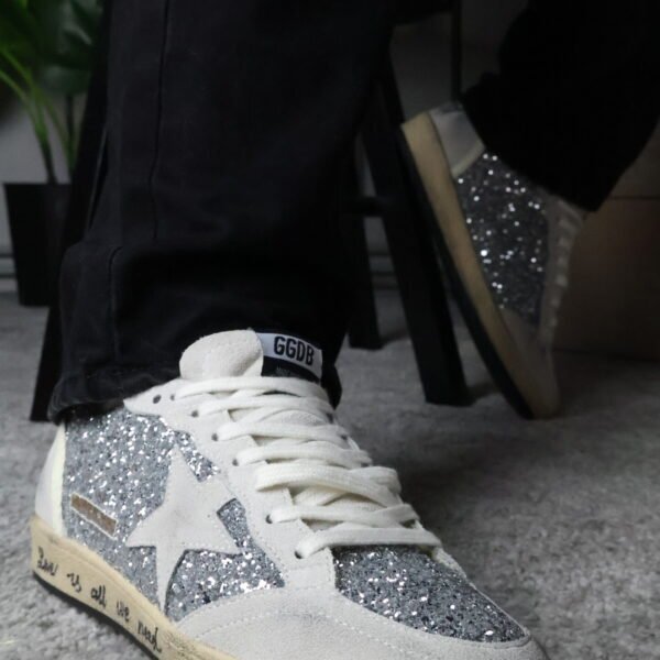 Golden Goose Ballstar glitter White star