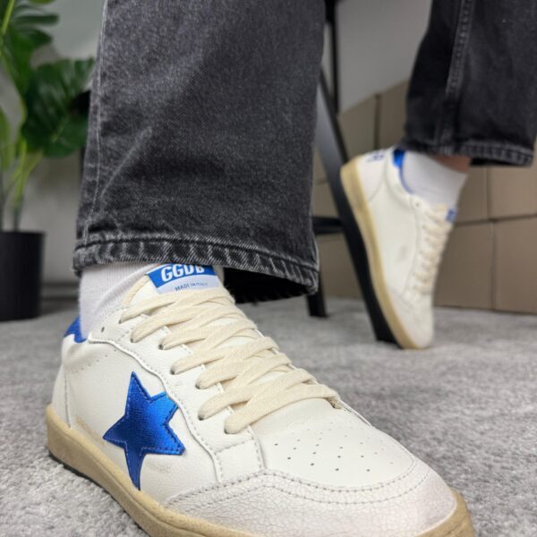Golden Goose Ball Star White / Blue Star