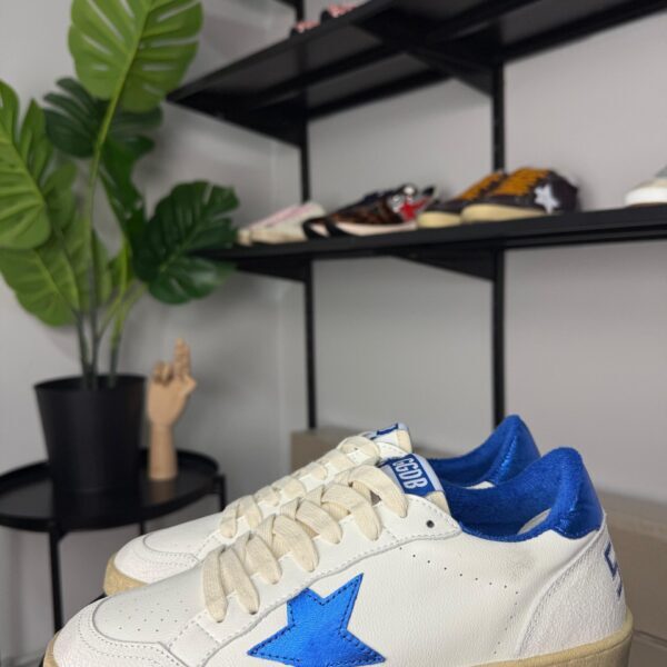 Golden Goose Ball Star White / Blue Star