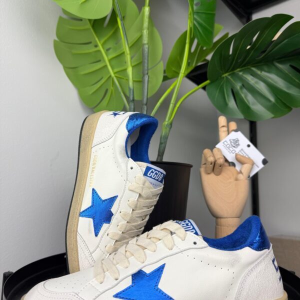 Golden Goose Ball Star White / Blue Star
