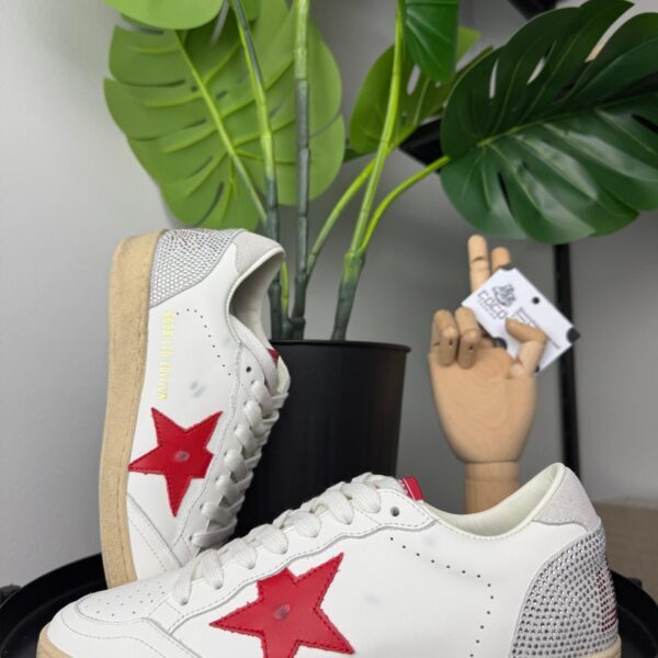 Golden Goose Ball Star "Valentines Day" Red Star / Swarovski lettering