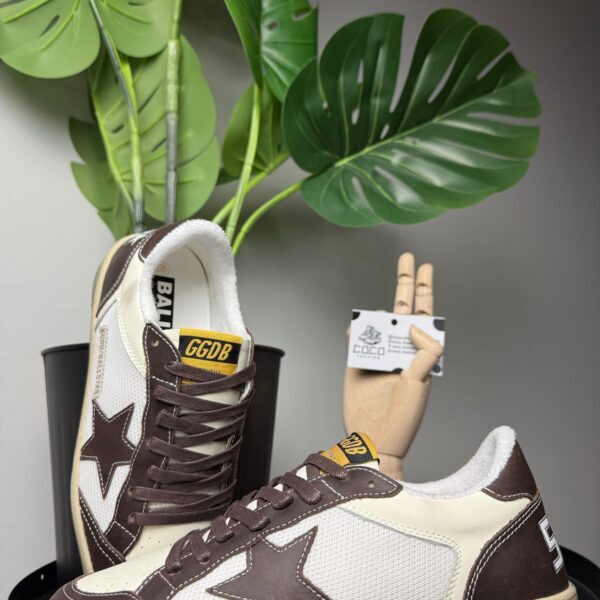 Golden Goose Ball Star White / Brown star leather