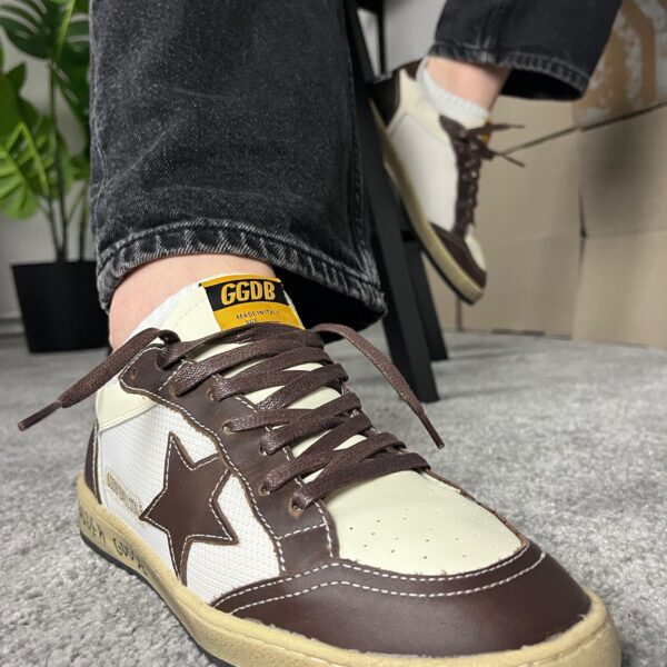 Golden Goose Ball Star White / Brown star leather