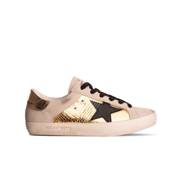 Golden Goose Superstar White golden Black star