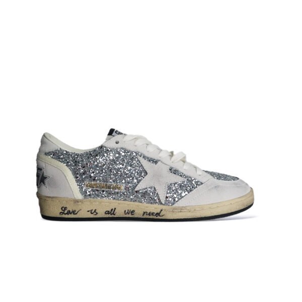 Golden Goose Ballstar glitter White star
