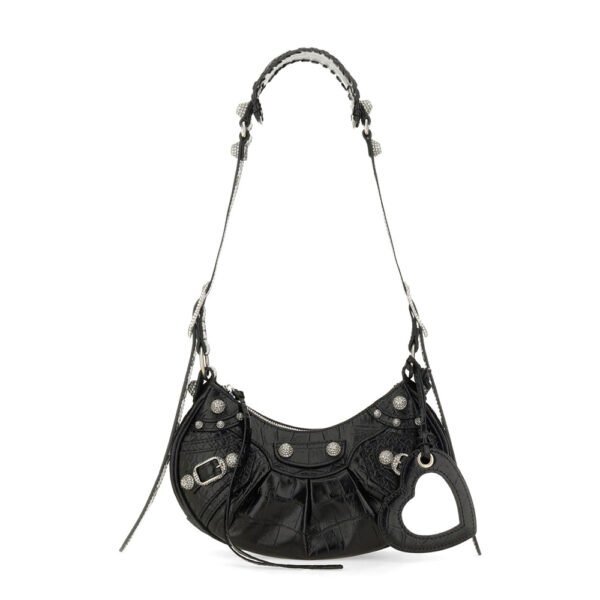 BALENCIAGA - LE CAGOLE XS LEATHER SHOULDER BAG