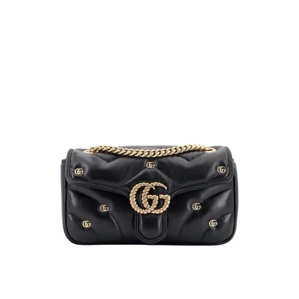Gucci Marmont shoulder bag black studded