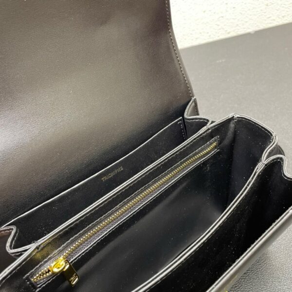 Torba Celine Paris  CLASSIQUE TRIOMPHE BAG IN shiny calfskin / BLACK