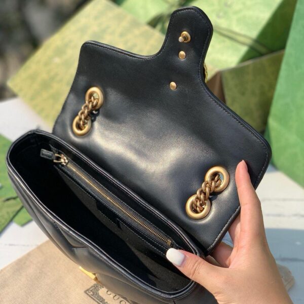 Gucci Marmont shoulder bag black studded
