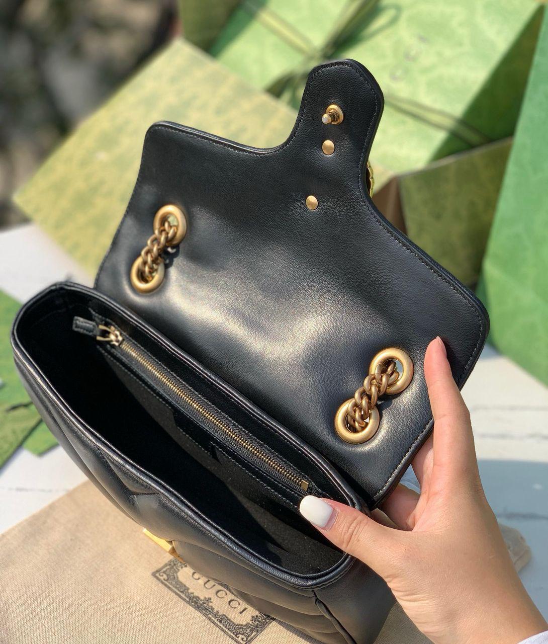 Gucci Marmont shoulder bag black studded - Slika 2