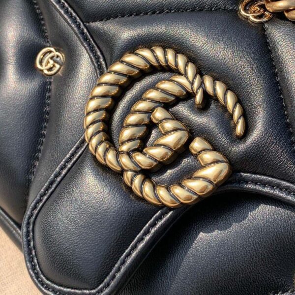 Gucci Marmont shoulder bag black studded