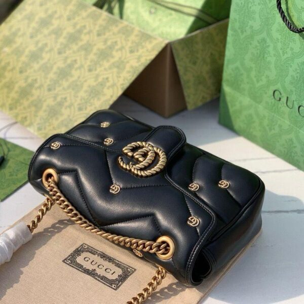 Gucci Marmont shoulder bag black studded