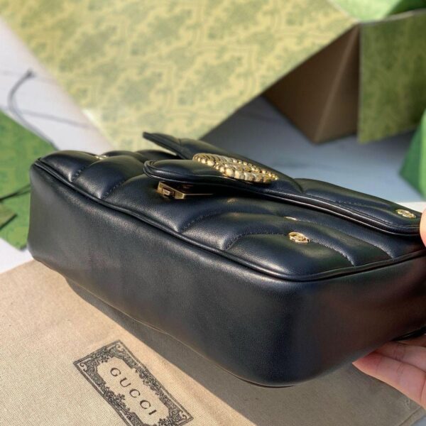 Gucci Marmont shoulder bag black studded