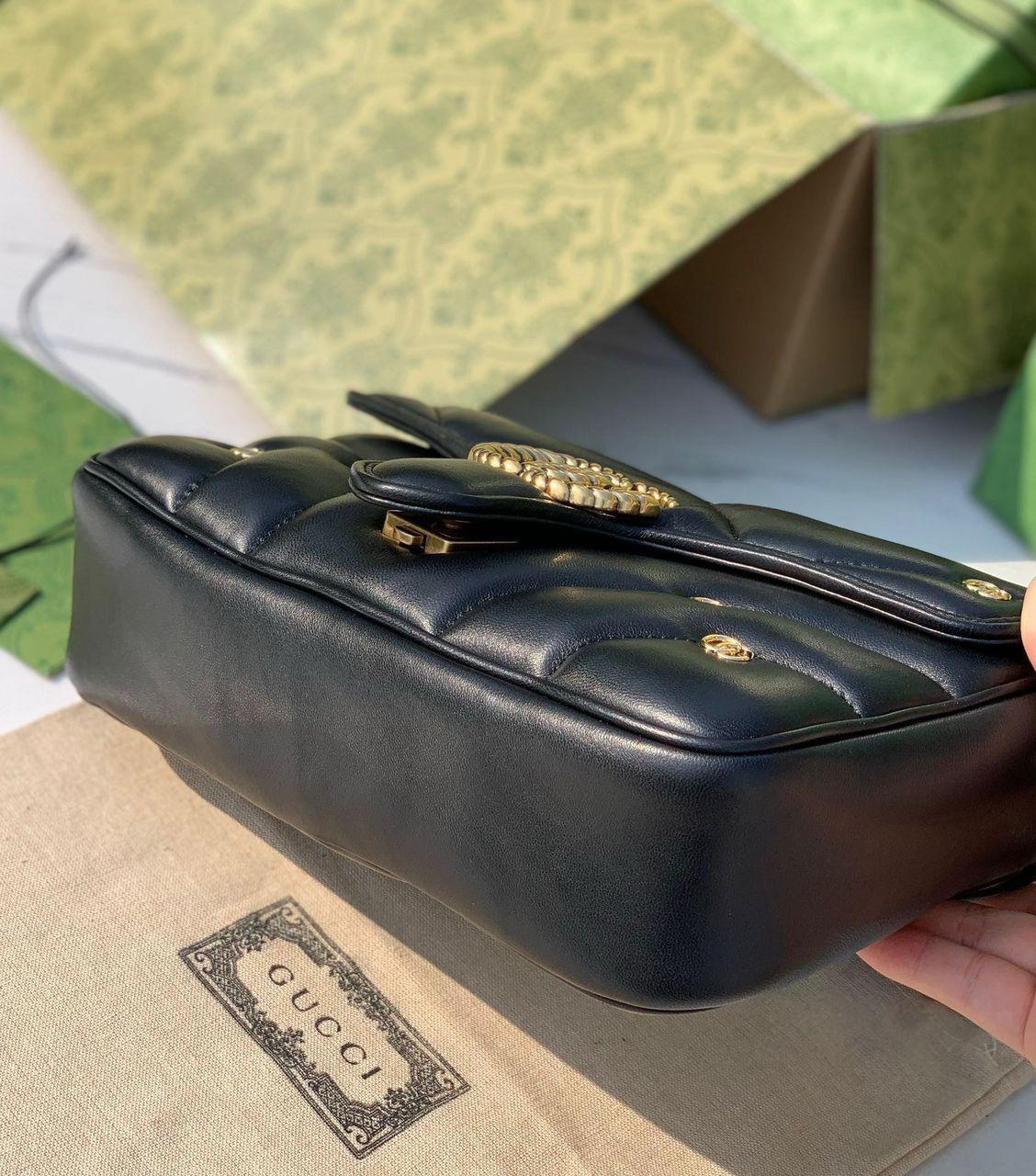 Gucci Marmont shoulder bag black studded - Slika 7