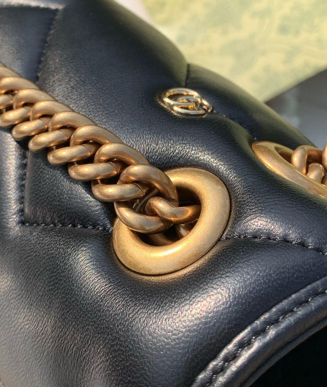 Gucci Marmont shoulder bag black studded - Slika 9