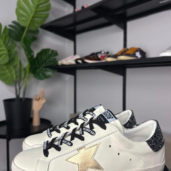 Golden Goose Gold Star / Black Glitter