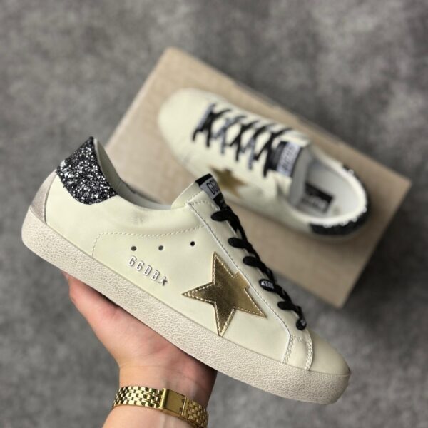 Golden Goose Gold Star / Black Glitter