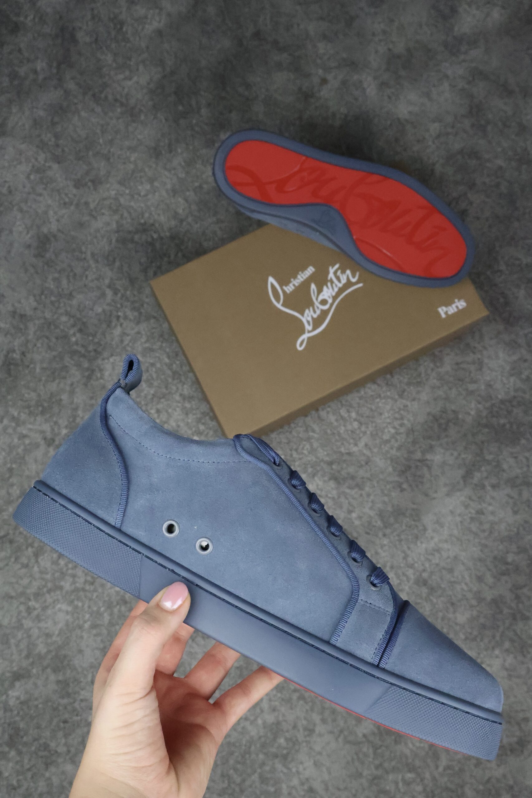 Christian Louboutin Light Blue Suede - Slika 3