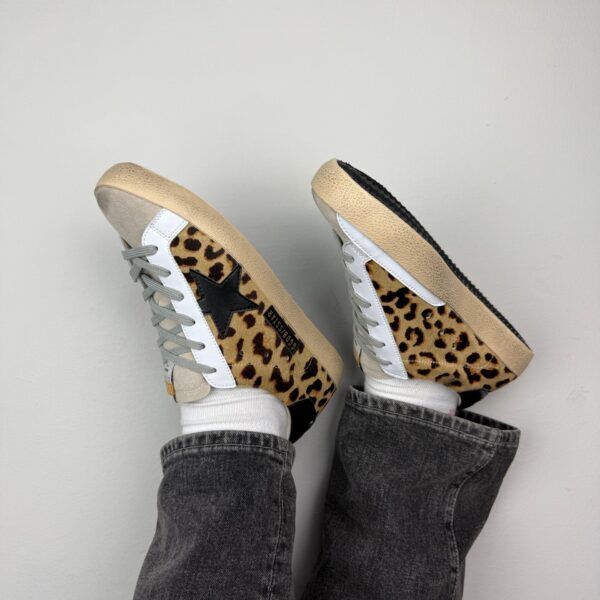 Golden Goose Super Star Leopard / Black star