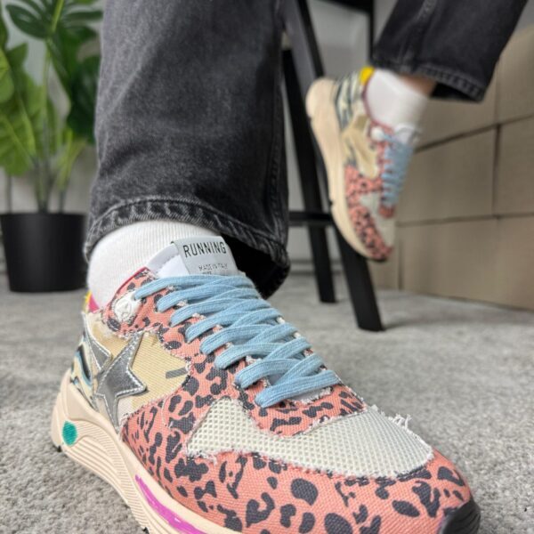 Golden Goose Running Sole mixed animal / Silver star