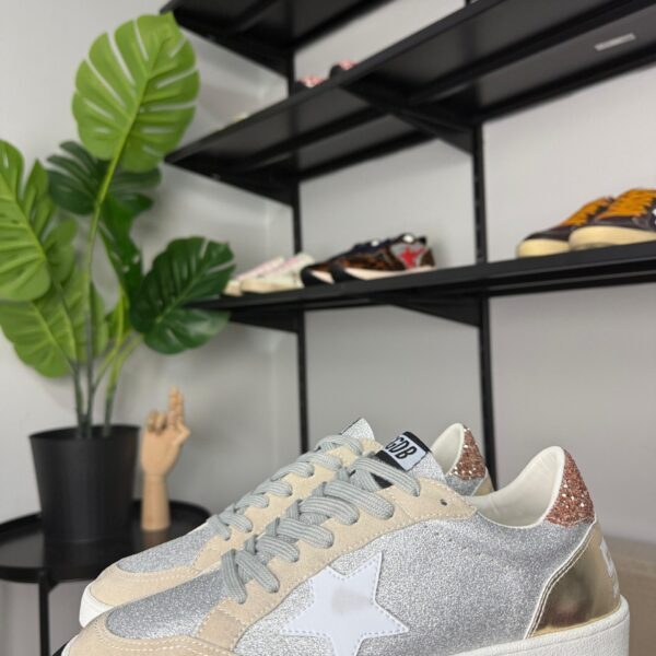 Golden Goose Ball Star White Golden / glitter / White Star