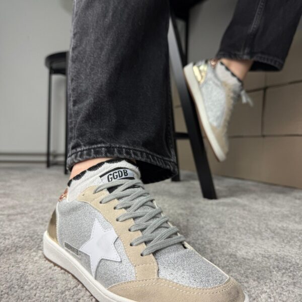 Golden Goose Ball Star White Golden / glitter / White Star