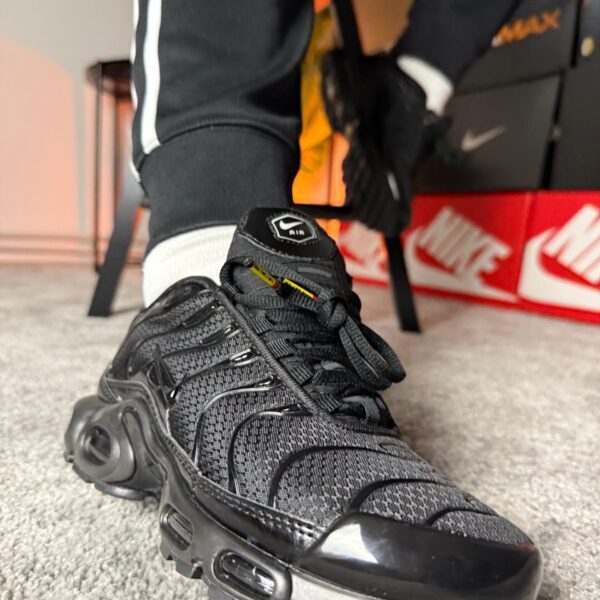 Nike AIR MAX PLUS BLACK TN crni nike logo
