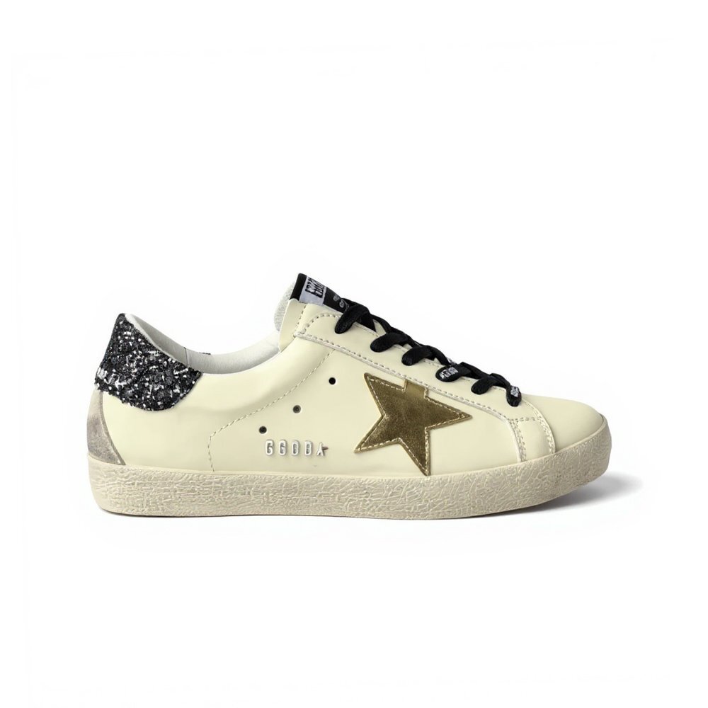 Golden Goose Gold Star / Black Glitter