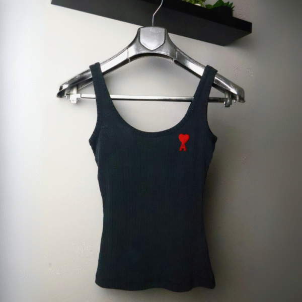 Ami majica bez rukava / Black / Red Logo