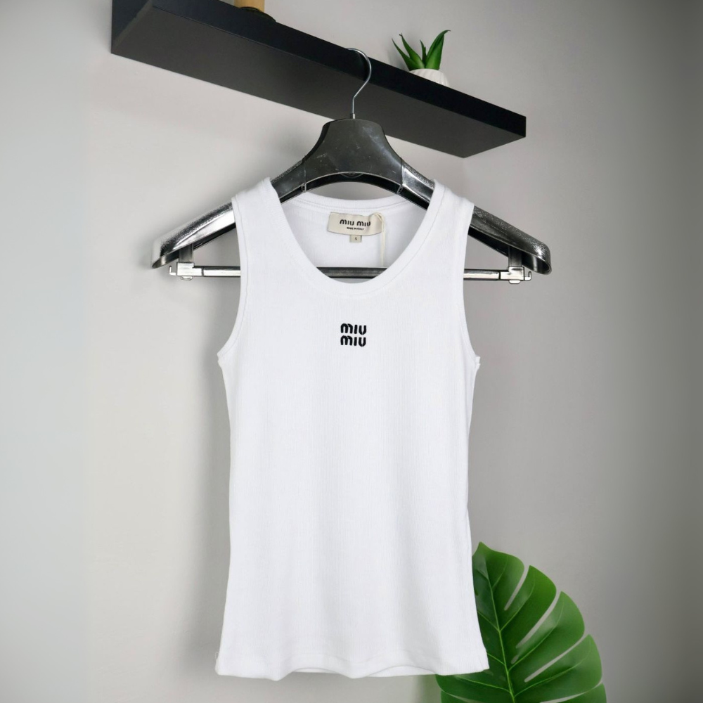Miu Miu majica bez rukava / White