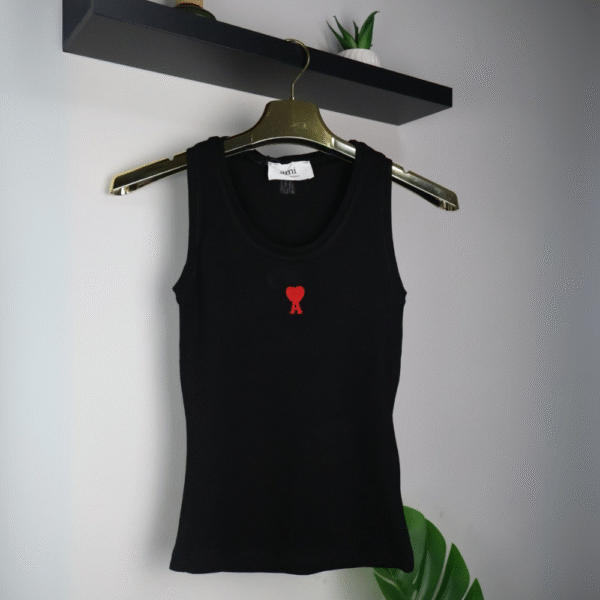 Ami majica bez rukava / Black / Red Logo